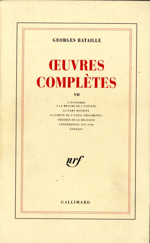 OEuvres completes 7