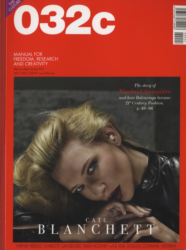 032c magazine Summer 2013 #24 Cate Blanchett