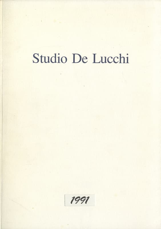 Studio De Lucchi Yearbook 1991