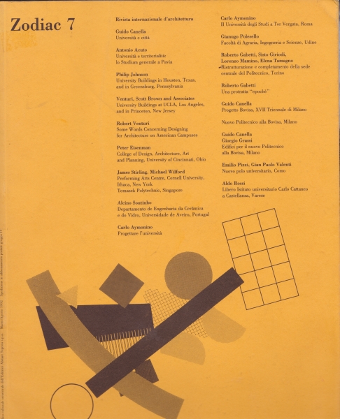 Zodiac 7: Rivista internazionale d'architettura_写真
