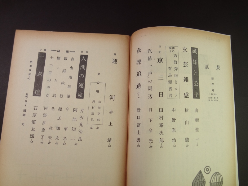 風景 昭和40年1月号目次