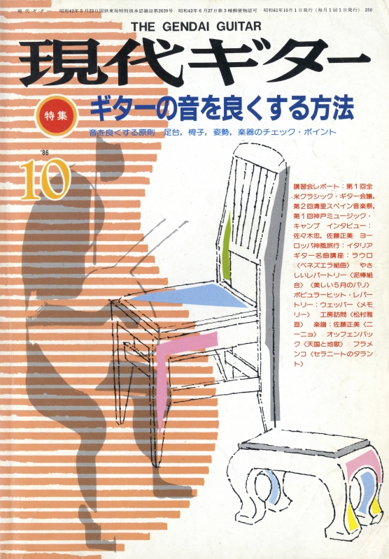 現代ギター #250 1986年10月号:ギターの音を良くする方法_写真
