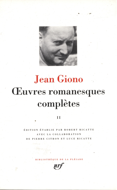 Jean Giono OEuvres romanesques complètes, tome 2_写真