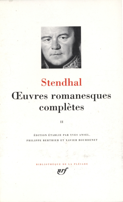 Stendhal Œuvres romanesques complètes, tome 2_写真