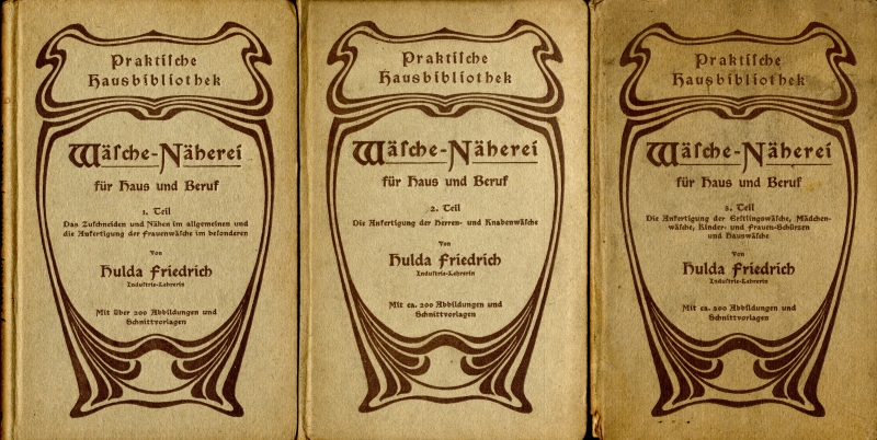 Wasche-Naherei fur Haus und Beruf (Wäsche-Näherei für Haus und Beruf)1.-3. Teile_写真