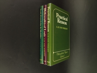 Philosophical Papers of G. H. von Wright, 3 vols. - Practical Reason | Philosophical Logic | Truth, Knowledge & Modality_写真1