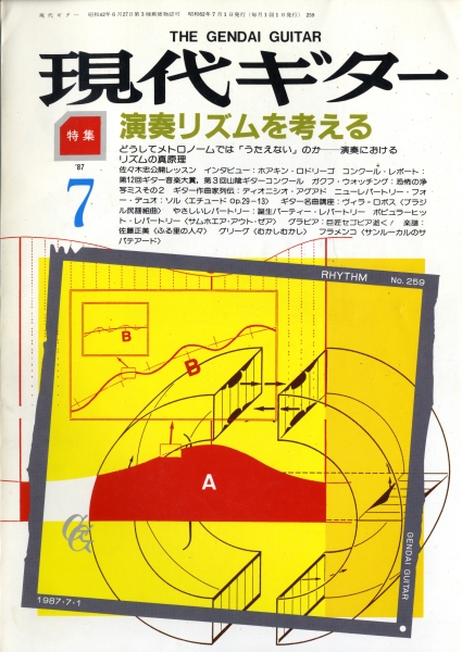 現代ギター #259 1987年7月号: 演奏リズムを考える_写真