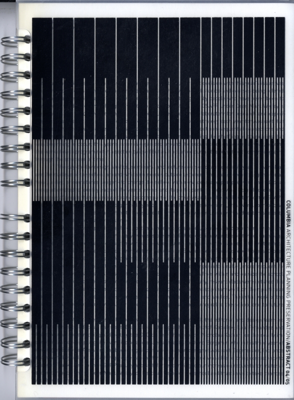 Abstract 04/05, Columbia University Graduate School of Architecture, Planning and Preservation_写真