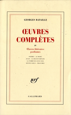OEuvres completes 4 OEuvres litteraires posthumes