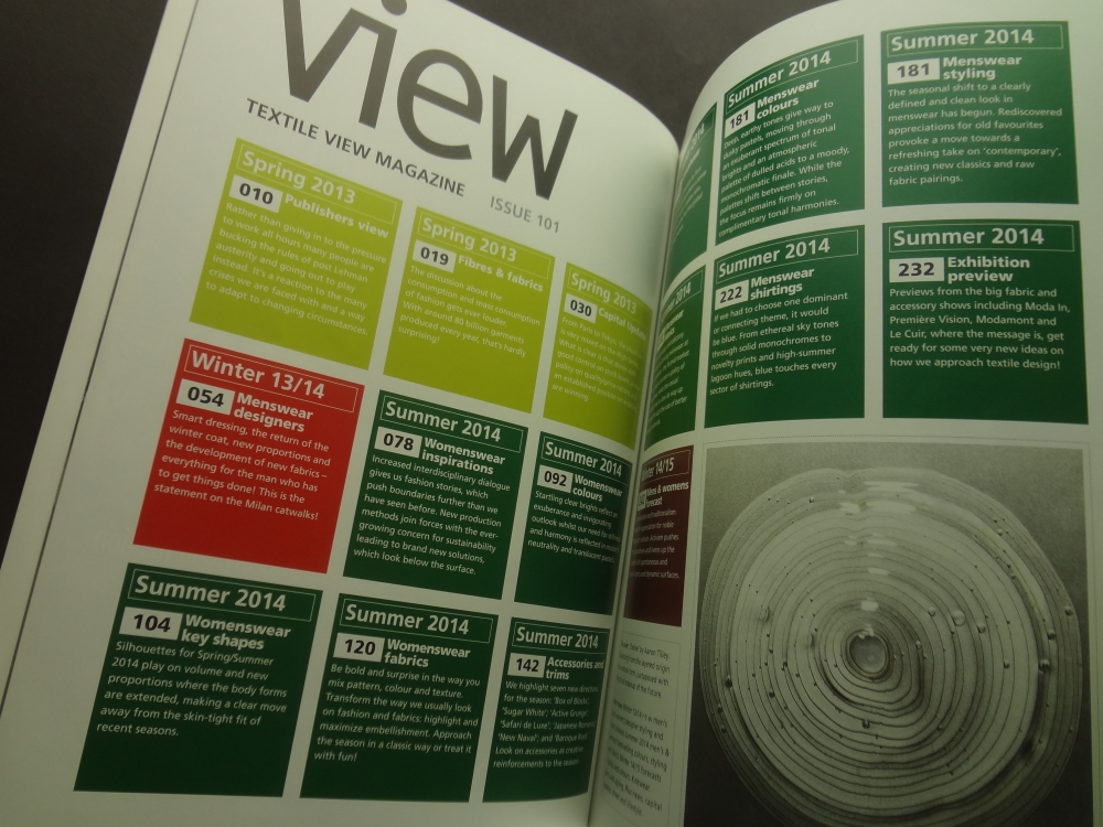 Textile View magazine Spring 2013 #101 Evolve1