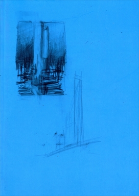 Minoru Nomata blue construction-work in progress