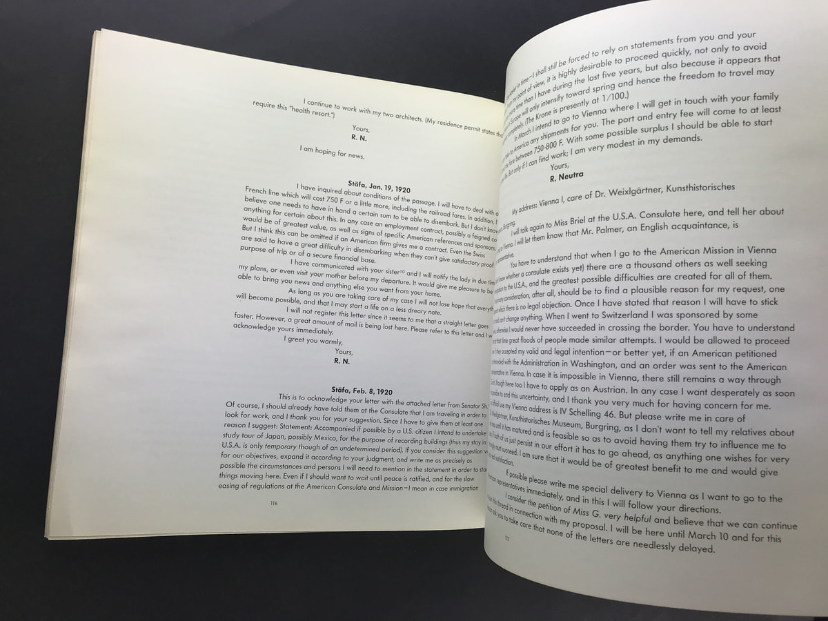 Vienna to Los Angeles: Two Journeys. Letters between R. M. Schindler and Richard Neutra. Letters of Louis Sullivan to R. M. Schindler_写真2