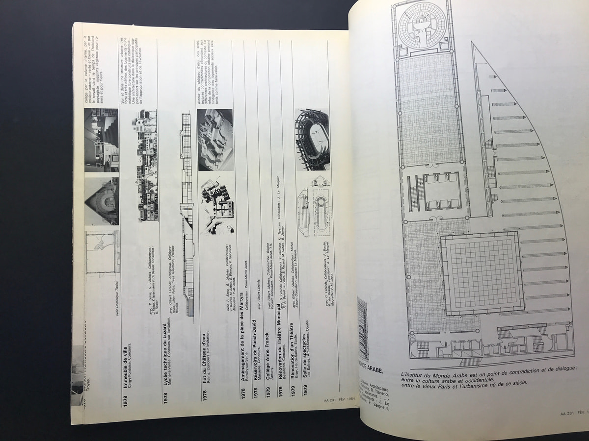 L'Architecture d'aujourd'hui (AA) Fevrier 1984 #231 Jean Nouvel 1977-83_写真2