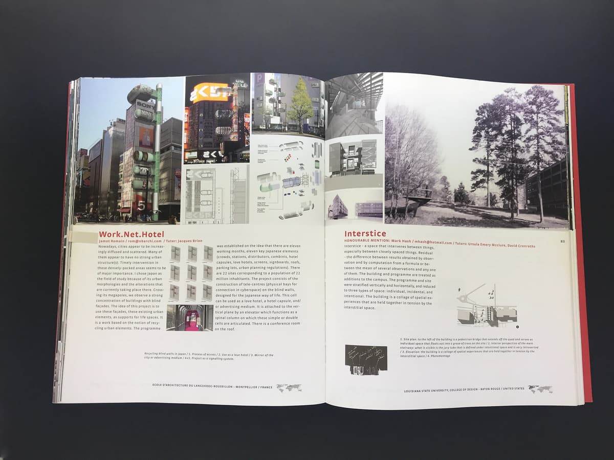 Istanbul 2003 Rotterdam 2001: Archiprix International; World's Best Graduation Projects Hunter Douglas Awards_写真5