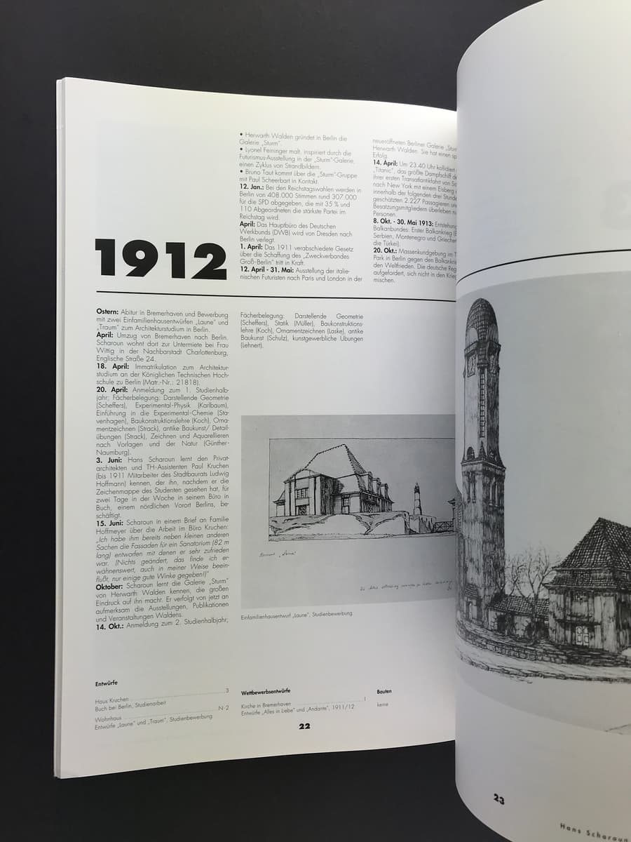 Hans Scharoun: Chronik zu Leben und Werk_写真1