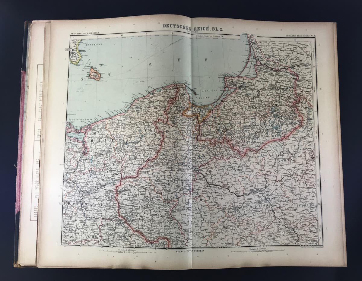 Stielers Hand-Atlas. 100 Karten in Kupferstich mit 162 Nebenkarten_写真1
