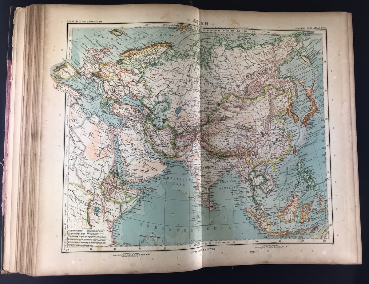 Stielers Hand-Atlas. 100 Karten in Kupferstich mit 162 Nebenkarten_写真3