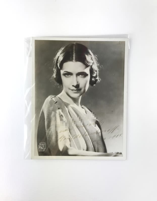 クロチルド・サカロフ ブロマイド 署名入 Clotilde Sakharoff, signed portrait photo_写真